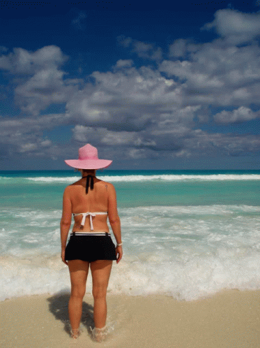 Beach Ocean GIF Beach Ocean Bikini Descobrir E Compartilhar GIFs