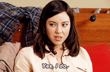 Parks And Rec April Ludgate GIF - Parks And Rec April Ludgate Yes I Do GIFs