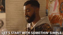 Let'S Start With Somethin' Simple Khalil GIF - Let'S Start With Somethin' Simple Khalil Tone Bell GIFs