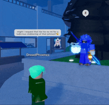 a screenshot of a video game with the name dreadphoenix on the bottom