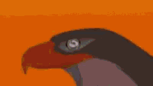 a close up of a cartoon character wearing a hooded blanket .