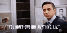 you dont owe him anything liv explaining not obligated no resposibilities ada rafael barba