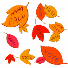 happy fall vote november happy halloween fall time