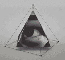 illuminati eye triangle spinnig pyramid