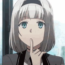 Blushing anime moça GIF en GIFER - de Ana