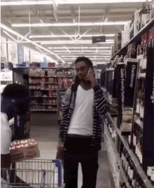 Stealing Grocery GIF - Stealing Grocery On The Phone GIFs