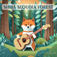 Music Trees GIF - Music Trees Shiba Sequoia Forest GIFs