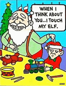 merry christmas santa claus santas workshop santa and elf seasons greetings