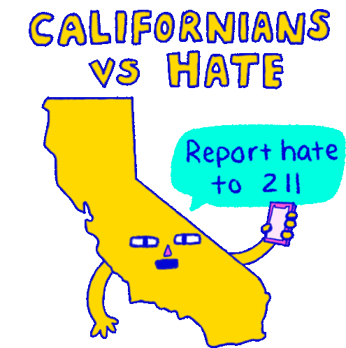 Californians Californians Vs Hate Sticker - Californians Cali Californians Vs Hate Stickers