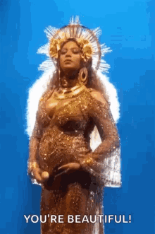 Beyonce Goddess GIF - Beyonce Goddess Golden GIFs