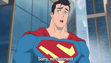 Sorry No Comment Superman GIF - Sorry No Comment Superman Jack Quaid GIFs