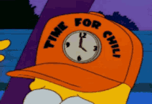 The Simpsons Time For Chilli GIF - The Simpsons Time For Chilli Clock GIFs