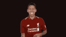 Roberto Firmino Liverpool GIF - Roberto Firmino Liverpool Smile GIFs