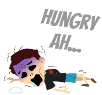 Kean85 Hungry Sticker - Kean85 Hungry Dying Stickers