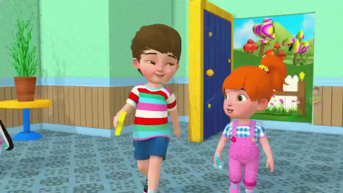 Kids Songs Animated GIF - Kids Songs Animated Walking - Discover & Share  GIFs