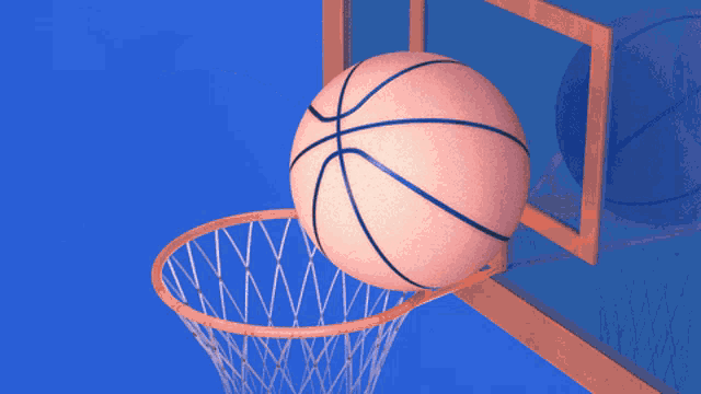 animated spinning basketball