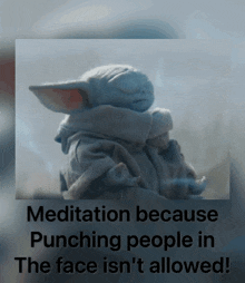 Baby Yoda Meditation GIF