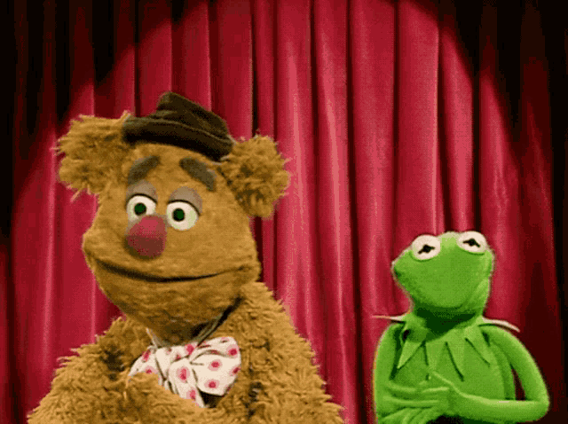 muppets fozzie bear and kermit