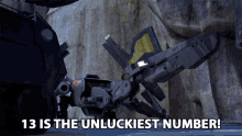 13is The Unluckiest Number Flapjaw GIF - 13is The Unluckiest Number Flapjaw Fred Ewanuick GIFs