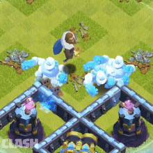 Attaching Warden Of The North GIF - Attaching Warden Of The North Clash Of Clans GIFs