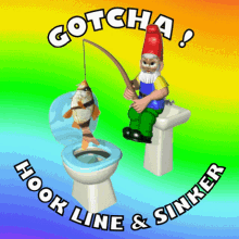 Gotcha Hook Line And Sinker GIF - Gotcha Hook Line And Sinker Got Ya GIFs
