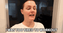 I Was Too Tired To Workout Bonnie Hoellein GIF - I Was Too Tired To Workout Bonnie Hoellein So Tired To Workout GIFs