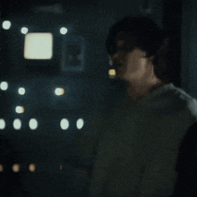 a blurry picture of a person in a room