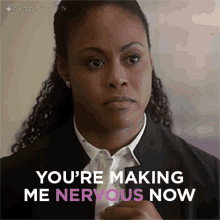 Youre Making Me Nervous Now Marcie GIF - Youre Making Me Nervous Now Marcie Marcie Diggs GIFs