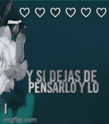 a blue background with hearts and the words intentas in white