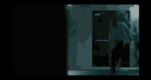 a close up of a unicorn 's tail with a horn in a dark room .