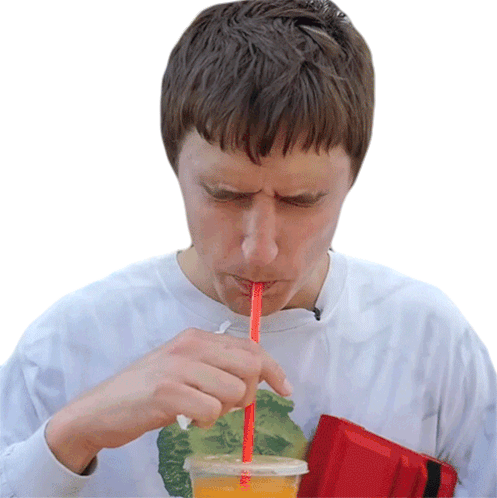 Sip Danny Mullen Sticker - Sip Danny Mullen Drinking Juice Stickers