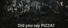 Did You Say Pizza Mr Black GIF