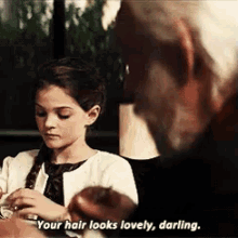 Your Hair Looks Lovely, Darling. GIF - Granddaughter Grandfather Grandpa GIFs