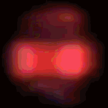 a pixel art of a rainbow colored circle with a pink center