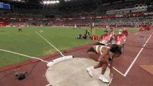 Throwing The Ball Nafissatou Thiam GIF - Throwing The Ball Nafissatou Thiam 2020olympics GIFs