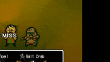 a screenshot of a video game with the character salt crab