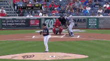 a baseball game between the nationals and wsm