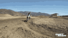 dirt ramp dirt rider turning on the way motorcycle