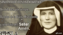 Amen Santa Faustina GIF - Amen Santa Faustina Bendita Seas Por Siempre GIFs