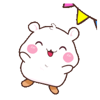 Hamster Cute Sticker - Hamster Cute White Stickers