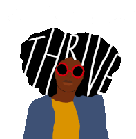 Black Women Black Sticker