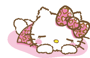 Sleepy Hello Sticker - Sleepy Hello Kitty Stickers