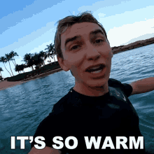 Its So Warm Stephen Sharer GIF - Its So Warm Stephen Sharer The Temperature Is Nice GIFs