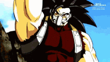 a cartoon character is wearing a mask and giving a high five
