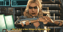 Injustice Black Canary GIF - Injustice Black Canary Weve Got A Few Things To Discuss First GIFs