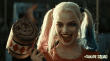 Harley Smiling GIF - Suicide Squad Suicide Squad Gi Fs Harley Quinn GIFs