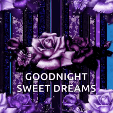 goodnight sweet dreams sparkles flowers rose
