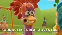 Sound Like A Real Adventure Frizzle GIF - Sound Like A Real Adventure Frizzle Chicken Run Dawn Of The Nugget GIFs