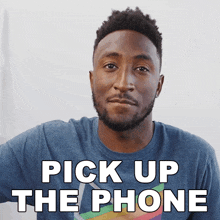 Pick Up The Phone Marques Brownlee GIF - Pick Up The Phone Marques Brownlee Answer The Phone GIFs