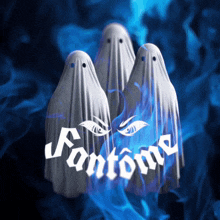 three ghosts with the word fantome written on their faces